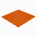 Klickfliese offene Rippenstruktur flach orange